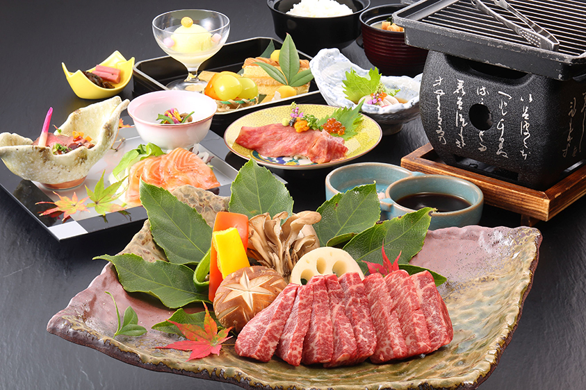 常陸牛最高級ヒレステーキ会席コース料理