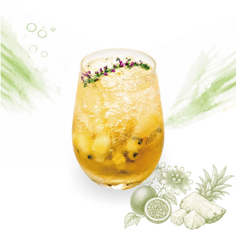 レストラン セリーナ 期間限定ノンアルコールカクテル Teaソーダ パッションアナナ