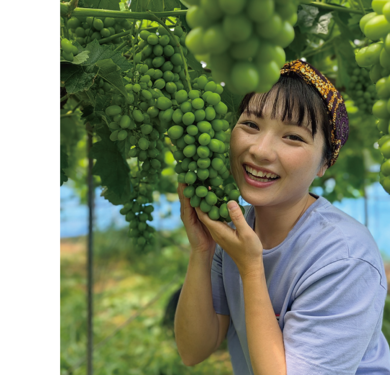「つくたび」体験型スイーツイベント 第6弾 『スイーツマニア ～心躍るシャインマスカットの煌めき編～』田納菜園　戸塚 愛　
